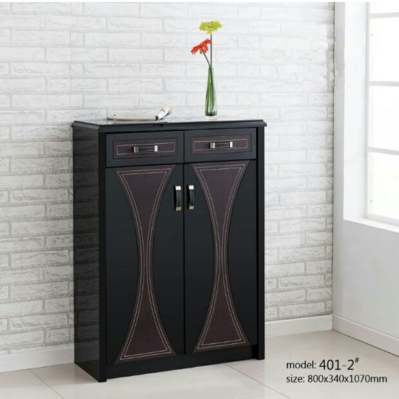 Corner Luxury Wood Shoe Cabinet Living Room Hallway Furniture