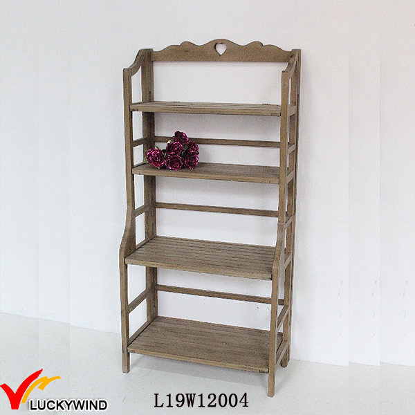 Handmade Solid Fir Wood Plant Display Flower Pot Shelf