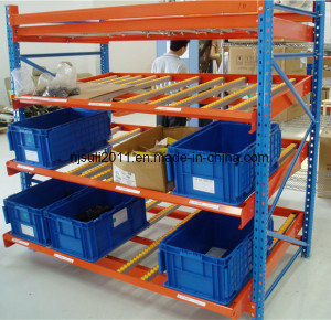 Slide Carton Flow-Through Rack for Dynamic Storage