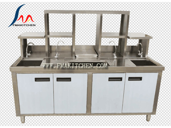 Milk Tea Working Table, Milk-Tea Station