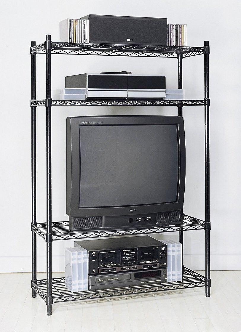 Home Style 4-Layer Chrome Wire Rack Shelving
