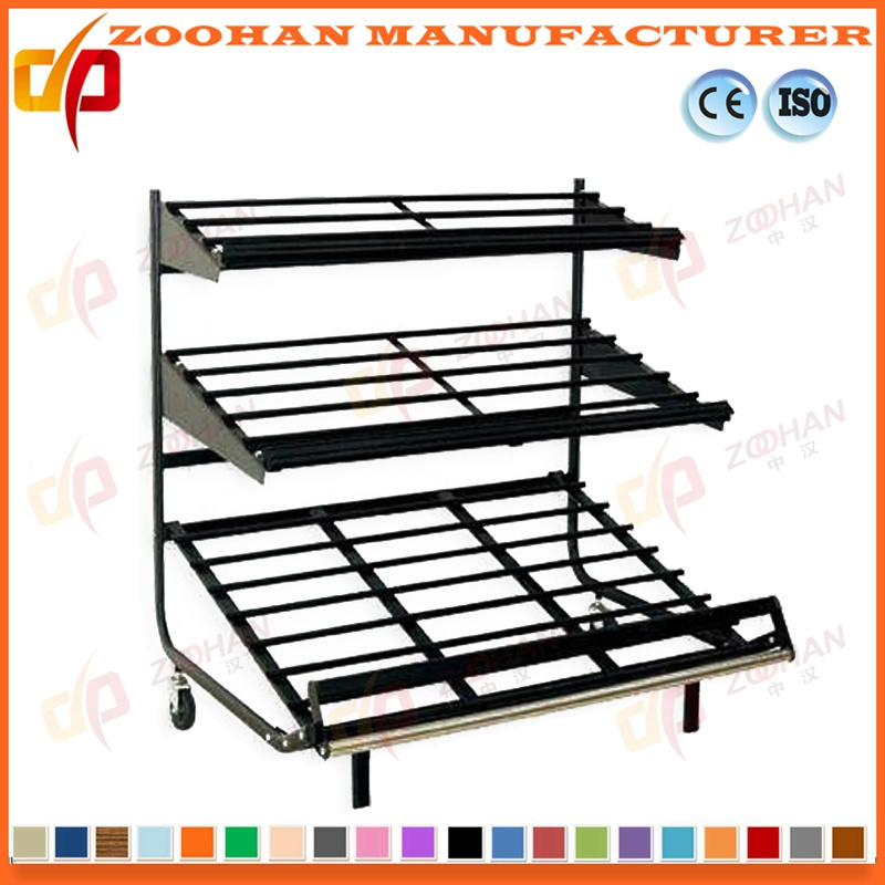 Metal Supermarket Fruit and Vegetable Strong Storage Display Rack (Zhv26)