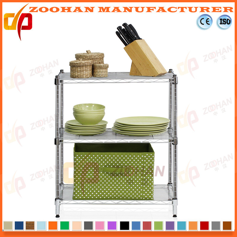 3 Tier Chrome House Storage Wire Shelf Rack (Zhw31)