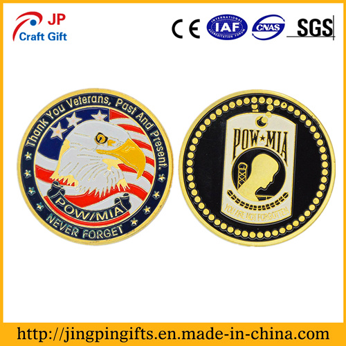 Antique Plating Metal Military Challenge Coin with Custom Logo