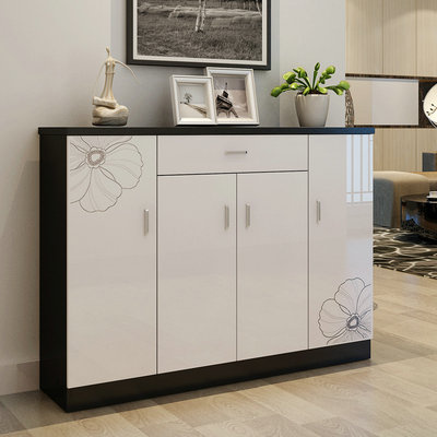 Modern Home Rack Living Room Wooden Shoes Cabinets (FS-S010)
