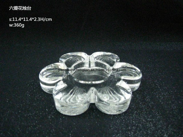 Very Competitive Price of Promotional Machine-Made Glass Candle Holder (ZT-HG32)