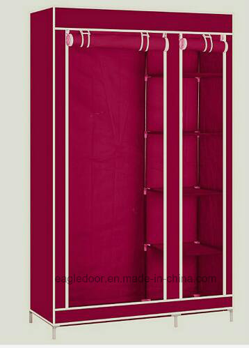 Modern Simple Wardrobe Household Fabric Folding Cloth Ward Storage Assembly King Size Reinforcement Combination Simple Wardrobe (FW-25D)