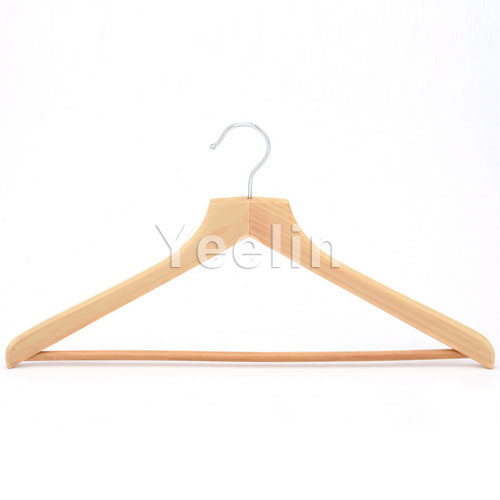Basic Wood Cloth Hanger with Bar (YW200-6712H)