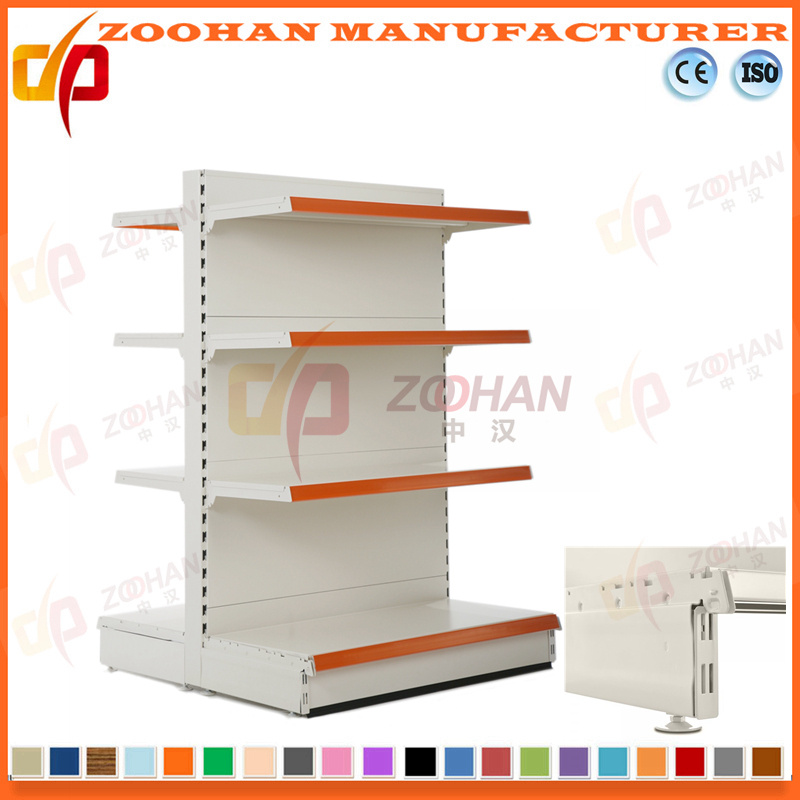 New Customized Steel Flat Back Double Side Supermarket Shelving (Zhs498)