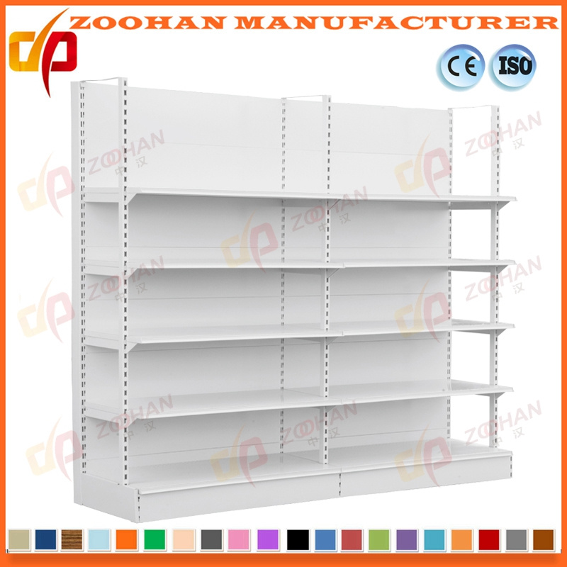 Powder Coating Heavy Duty Steel Shelving Supermarket Display Shelf (Zhs116)