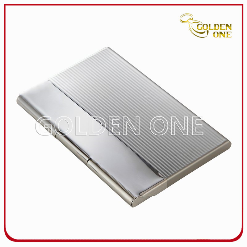 Briefcase Break Line Square Metal Business Card Case