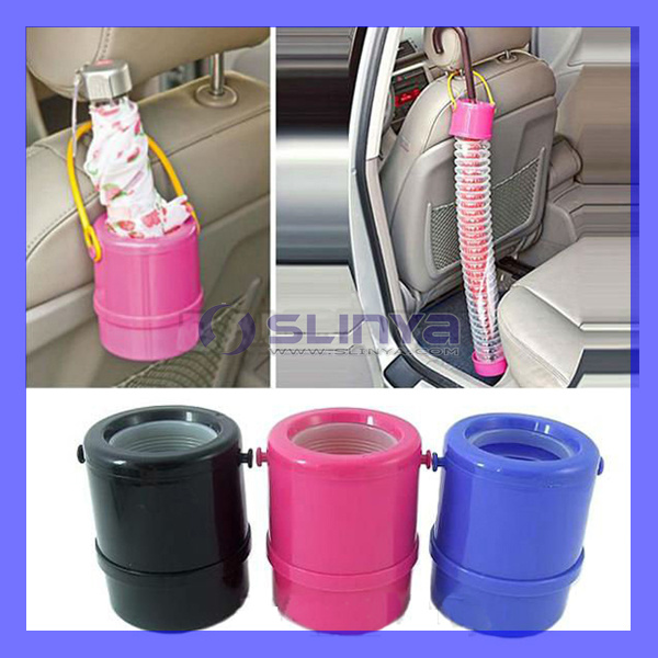 Portable Telescopic Car Rain Umbrella Holder Canister Style Tube Storage Crumple with Handle Foldable Storage with Handle