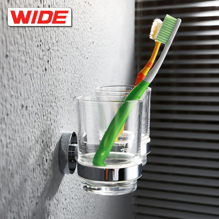 High Quality Double Brushed Holder / Chrome Tumbler Teethbrush Holder
