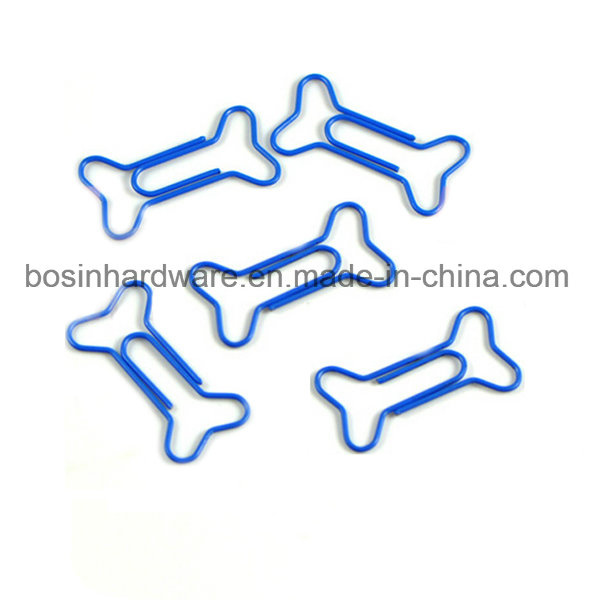 Blue Bone Shape Paper Clip