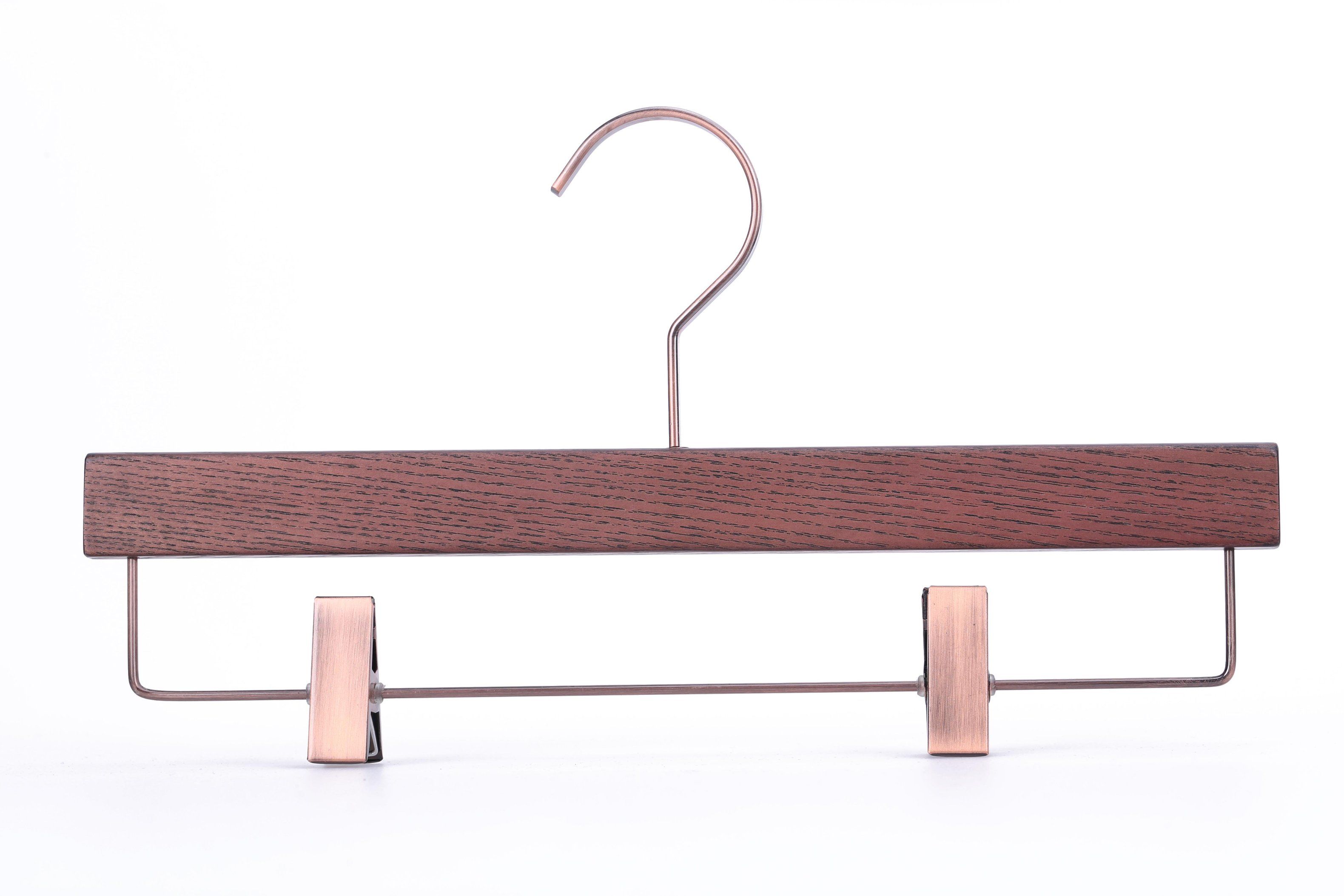 Hot Sale High Quality Colored Wooden Pants Hangers with Clip