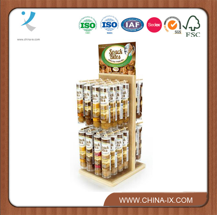 Floor Standing Retail Store Snack Food Display Shelf
