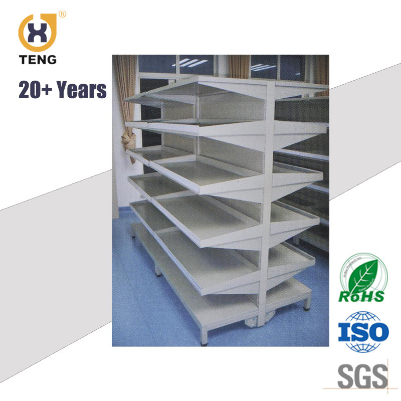 Supermarket Display Shelf Double Sided Light Duty Rack