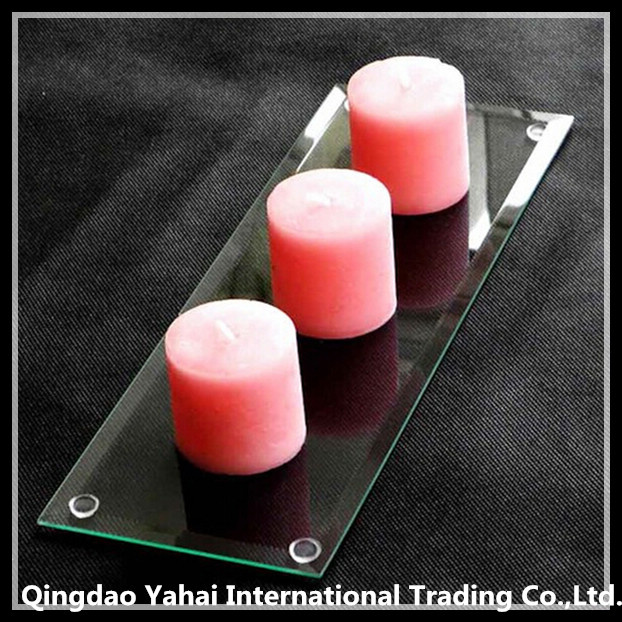 Rectangle Shaped Clear Glass Candle Holder