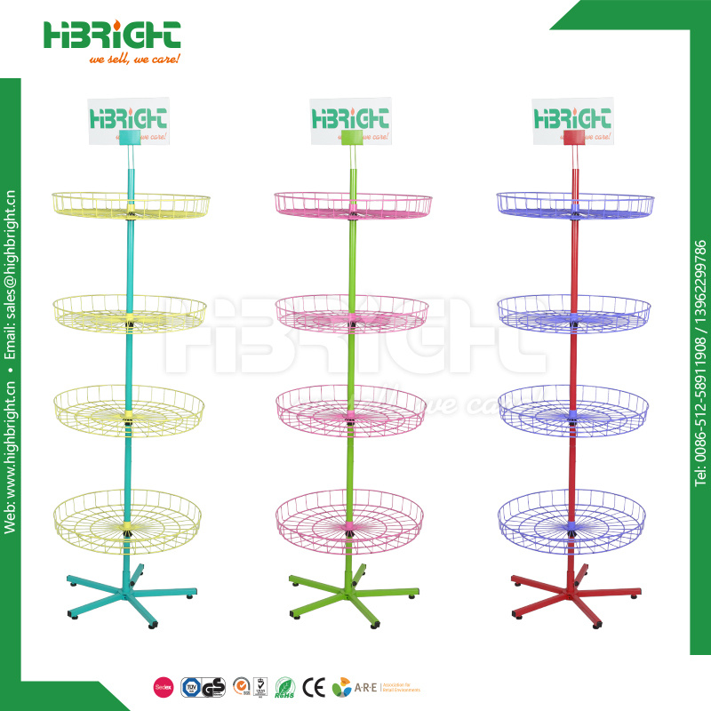 Metal Round Toy Revolving Display Rack