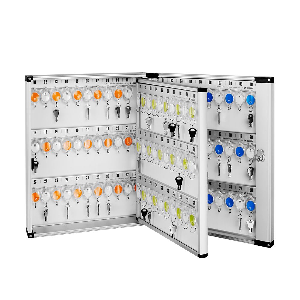 120 Keys Storage Cabinet Portable Solid Steel Safe Case