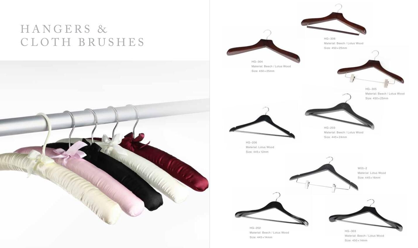Hotel Luxury Suit Wooden Hangers with Bar