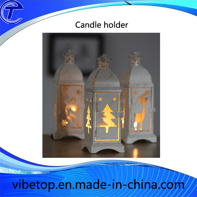 Creative Metal Candle Holder for Christmas Decoration
