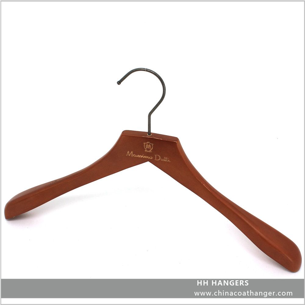 Wooden Mohagany Top Suit Hanger Wooden Clothes Hanger Hangers for Jeans