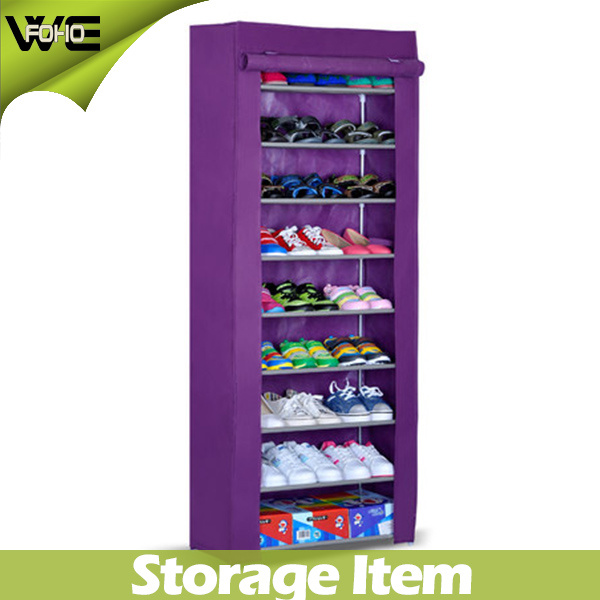 Modern Furniture Large Folding Fabric Shoe Storage Cabinet