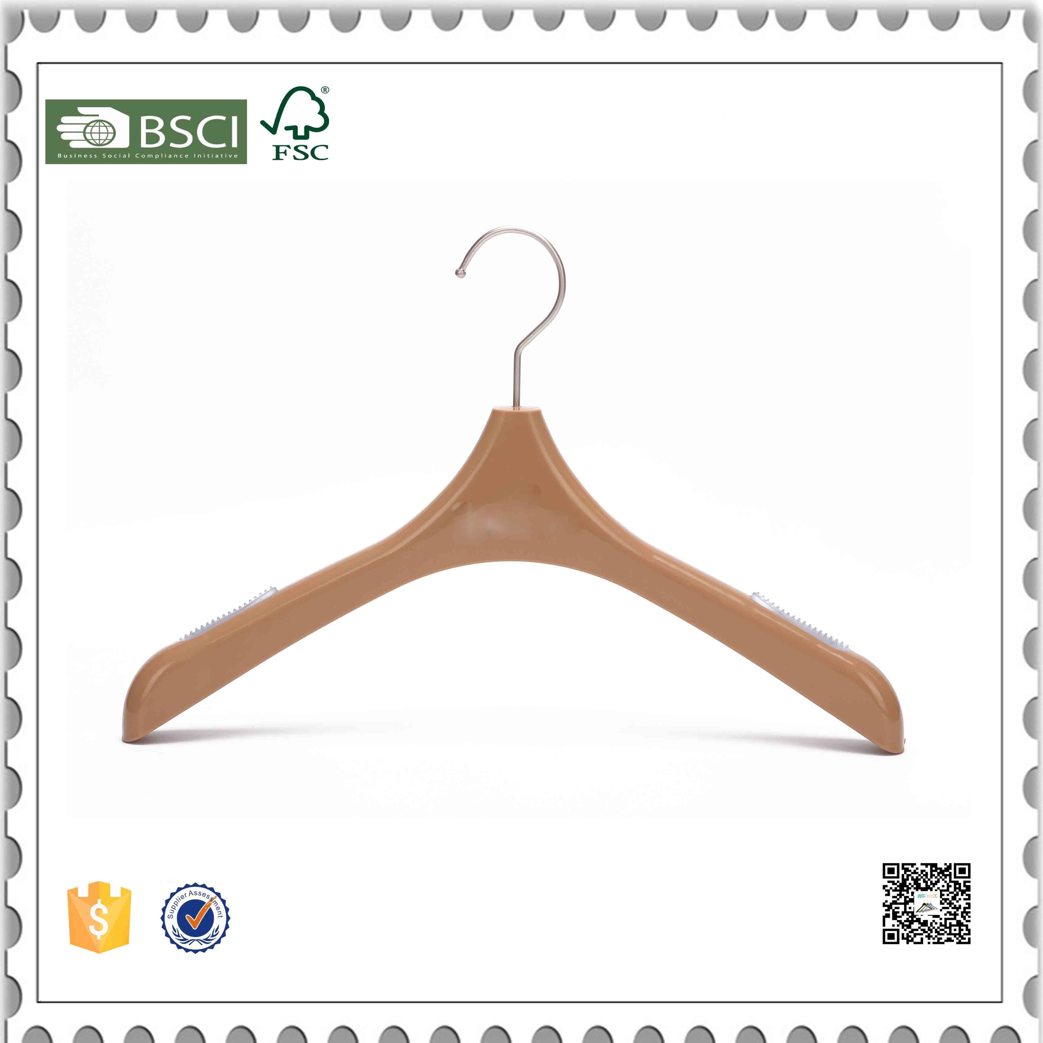 Men Plastic Shirt Hanger Coat Hanger Suit Hanger for Display