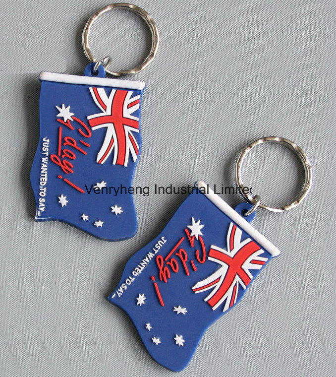 Custom 3D Soft PVC Rubber Keychain