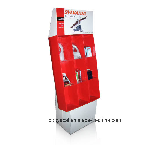 MP3 Retail Corrugated Display Rack/Power Wing Display Units