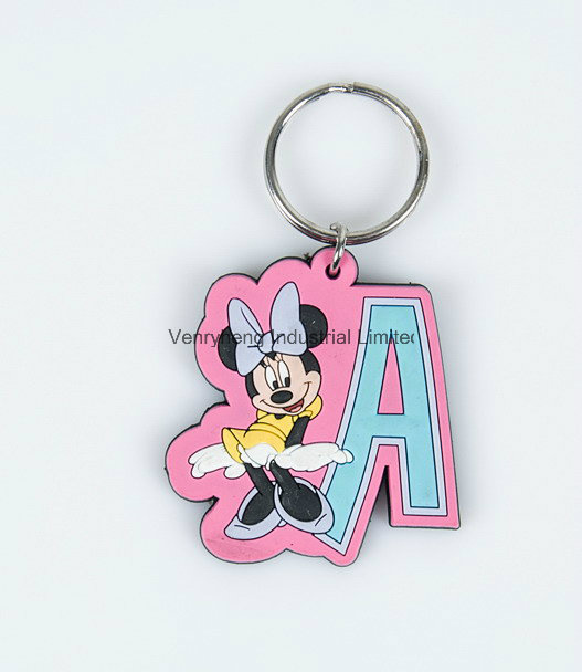 Audit Wal-Mart Promotional Cheap Custom Soft PVC Rubber 3D Soft PVC Rubber Keychain