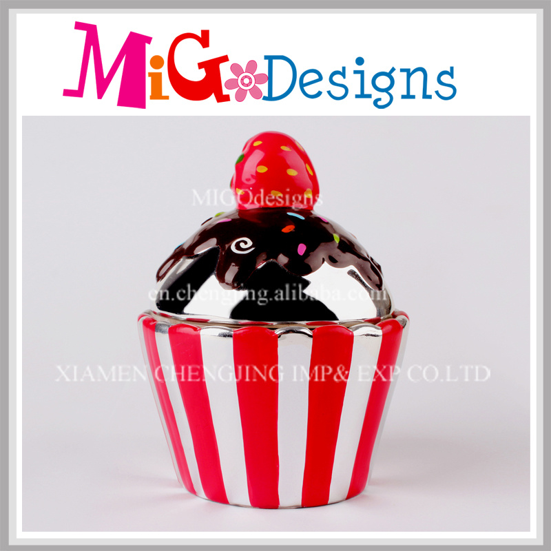 Cupcake Cup Cake Ceramic Crafts Piggy Money Bank