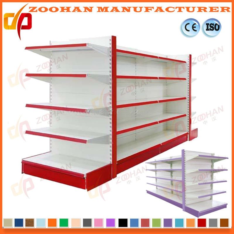 Wholesale Double Sided Gondola Shelving Supermarket Store Display Shelf (Zhs103)