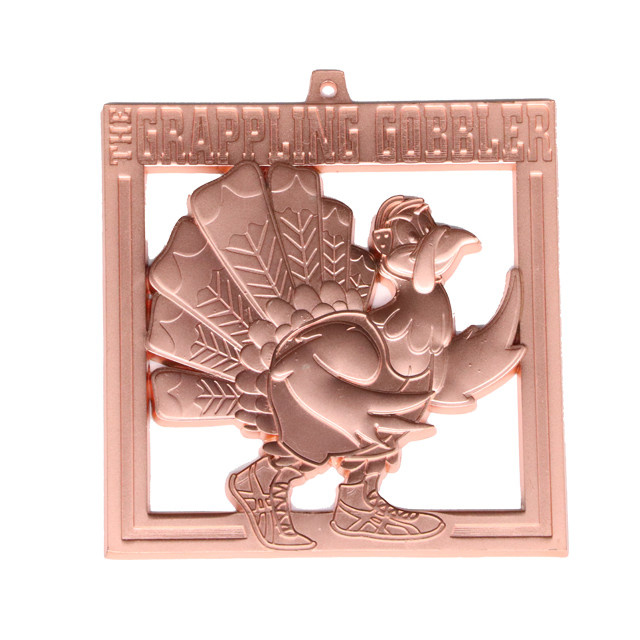 Custom Metal 30km Mistrzostwa Polski Bronze Finishing Running Sport Medal Hanger