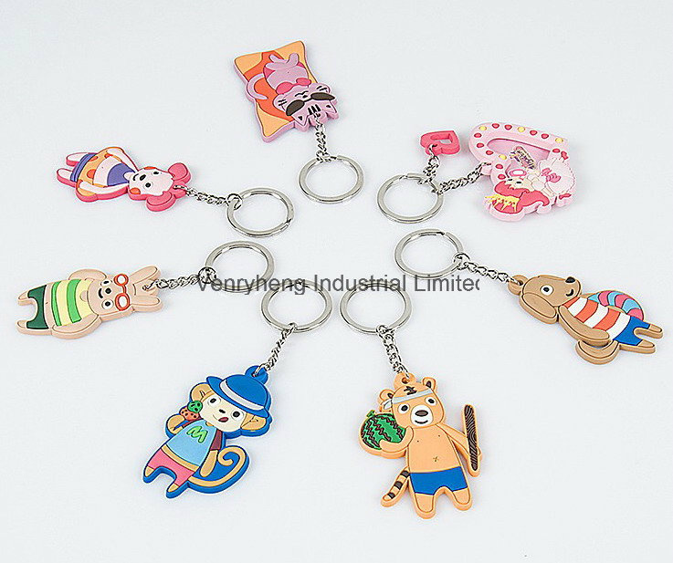 Promotional Cheap Custom 3D Soft PVC Keychain