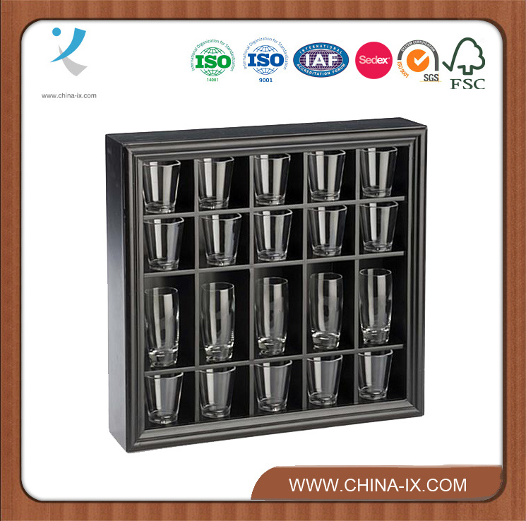 Shot Glass Display Case for Tabletop or Wall Mount