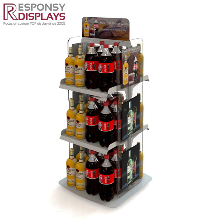 Durable Metal Reversible Food & Beverage Dispenser Water Bottle Display Rack 5 Gallon