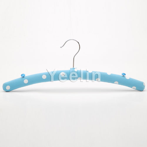 Fashion Style Pastel Padded Clothes Hanger Wholesale (YS3822B-Blue)
