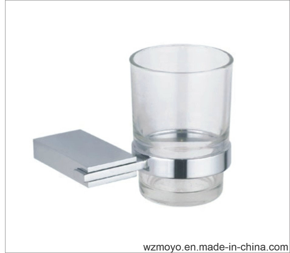 Brass Single Tumbler Holder Plus Glass