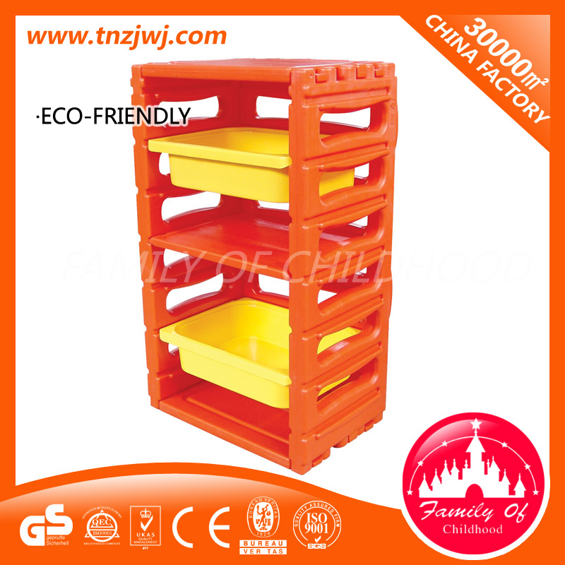 Plastic Library Bookcase Kids Portable Bookshelf for Creche