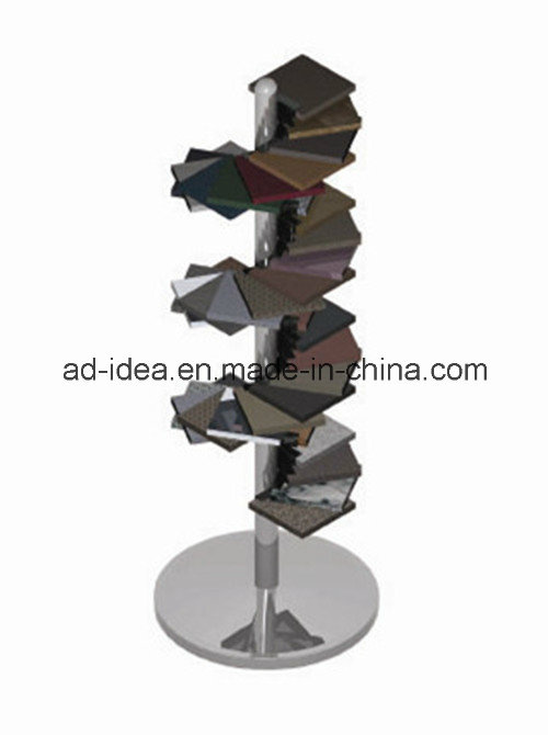 Unique Metal Display for Tile Display Wtih Helical Shape