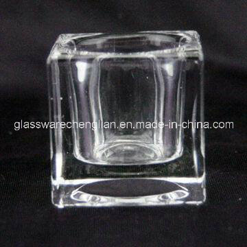 Machine-Pressed Tealight Glass Candle Holder (ZT-053)