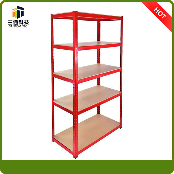 Red Powder Coat Garage Shelf, Storage Steel Shelving