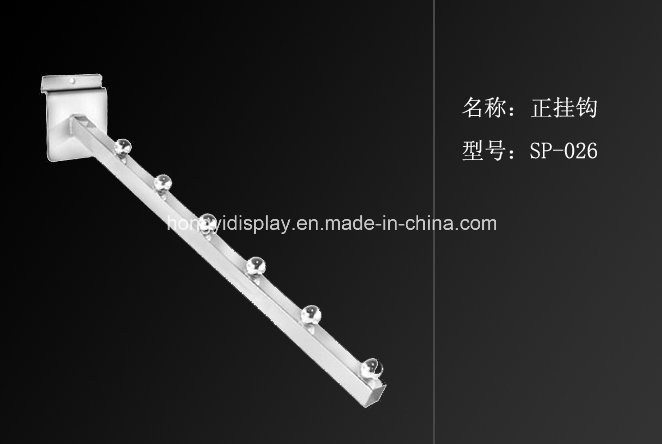 Hook for The Groove Wall Using in Retail Store