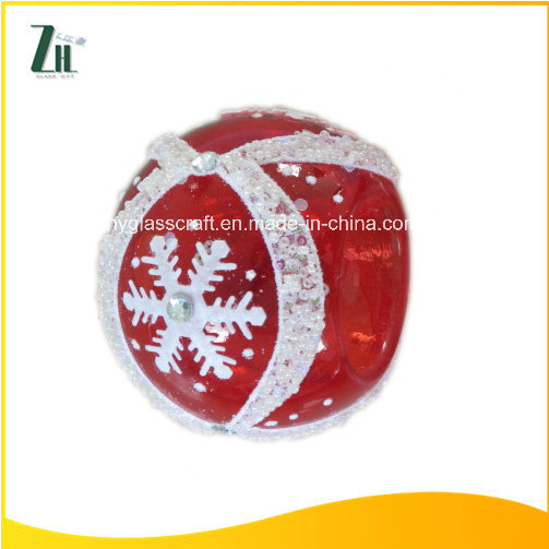 Christmas Design Glass Candle Holder