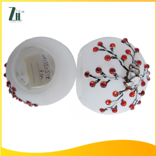 Christmas Design Glass Candle Holder