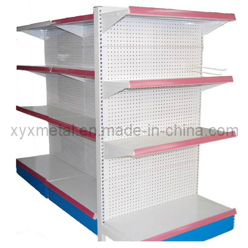 Luxury Goods Store Perforated Back Shelving Supermarket Shelf