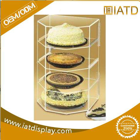 Pop up Acrylic Supermarket Cosmetic Watch Exhibition Tiles Storage Display Stand Comic Books Rack for Nail Polish