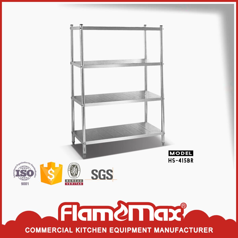 Stainless Steel 4-Tier Storage Shelf (HS-415B)